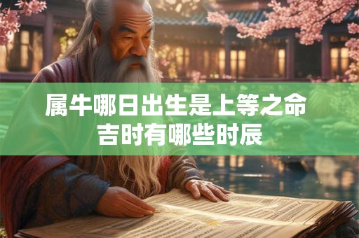 属牛哪日出生是上等之命 吉时有哪些时辰