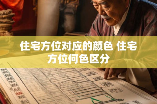 住宅方位对应的颜色 住宅方位何色区分