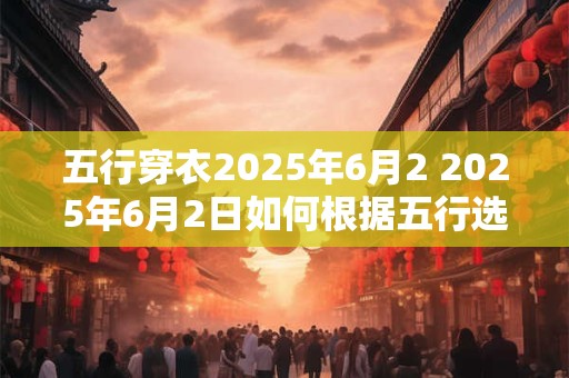 五行穿衣2025年6月2 2025年6月2日如何根据五行选择穿着 五行穿衣2025年6月2 2025年6月2日如何根据五行选择穿着