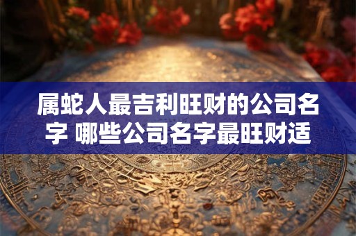 属蛇人最吉利旺财的公司名字 哪些公司名字最旺财适合属蛇人