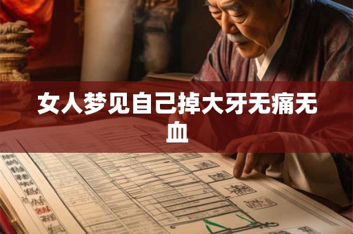 女人梦见自己掉大牙无痛无血