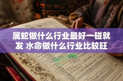 属蛇做什么行业最好一碰就发 水命做什么行业比较旺