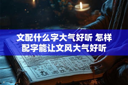 文配什么字大气好听 怎样配字能让文风大气好听 文配什么字大气好听 怎样配字能让文风大气好听