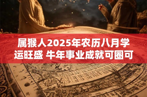 属猴人2025年农历八月学运旺盛 牛年事业成就可圈可点