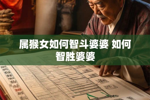 属猴女如何智斗婆婆 如何智胜婆婆
