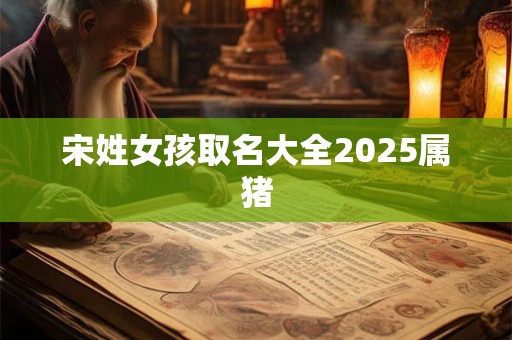 宋姓女孩取名大全2025属猪