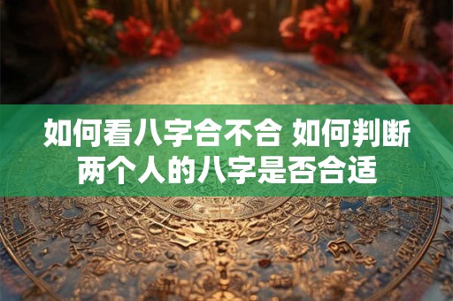 如何看八字合不合 如何判断两个人的八字是否合适 如何看八字合不合 如何判断两个人的八字是否合适