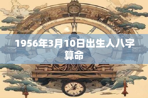 1956年3月10日出生人八字算命