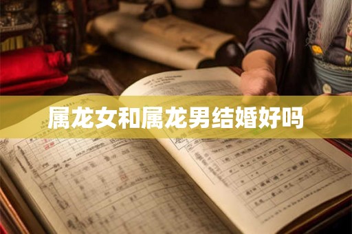 属龙女和属龙男结婚好吗 属龙女和属龙男结婚好吗