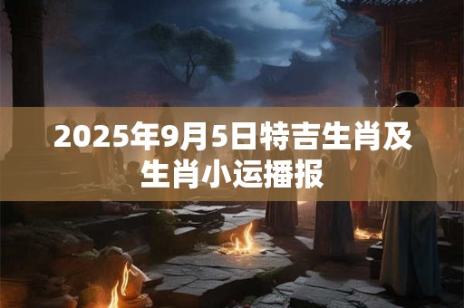 2025年9月5日特吉生肖及生肖小运播报