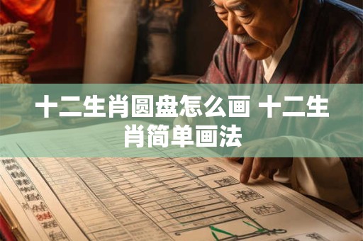 十二生肖圆盘怎么画 十二生肖简单画法