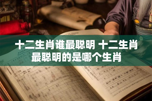 十二生肖谁最聪明 十二生肖最聪明的是哪个生肖 十二生肖谁最聪明 十二生肖最聪明的是哪个生肖