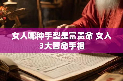 女人哪种手型是富贵命 女人3大苦命手相 女人哪种手型是富贵命 女人3大苦命手相