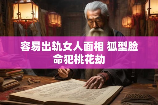 容易出轨女人面相 狐型脸命犯桃花劫
