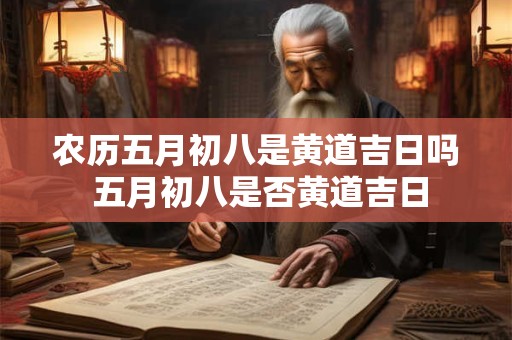 农历五月初八是黄道吉日吗 五月初八是否黄道吉日