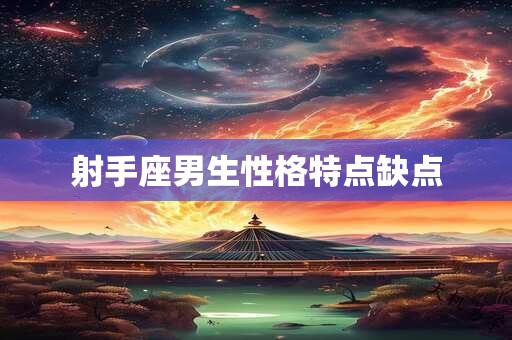 射手座男生性格特点缺点
