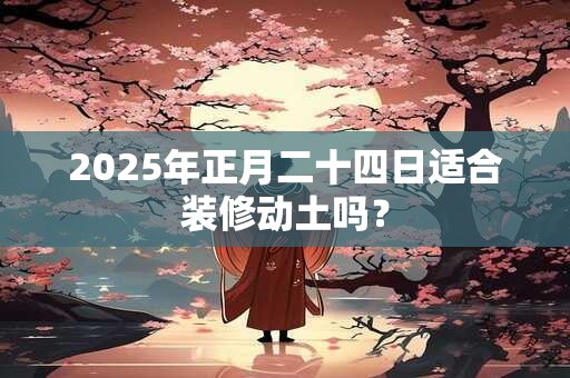2025年正月二十四日适合装修动土吗？