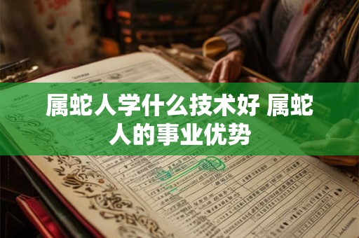 属蛇人学什么技术好 属蛇人的事业优势