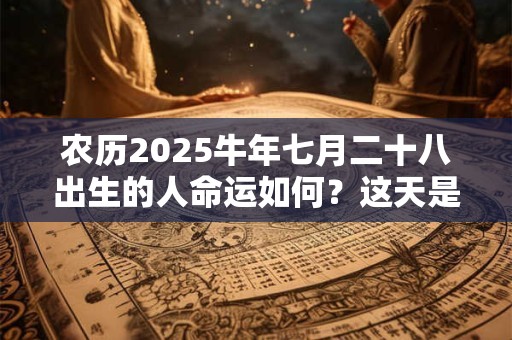 农历2025牛年七月二十八出生的人命运如何？这天是什么星座？