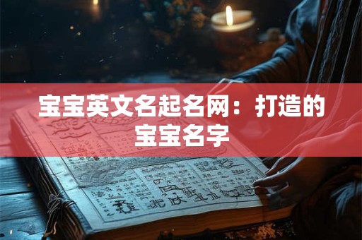 宝宝英文名起名网：打造的宝宝名字