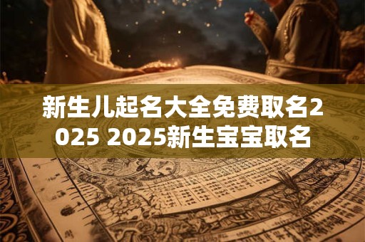 新生儿起名大全免费取名2025 2025新生宝宝取名