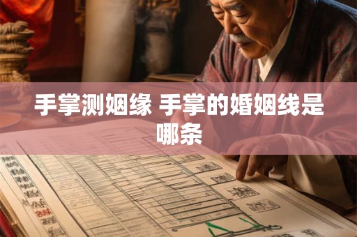 手掌测姻缘 手掌的婚姻线是哪条