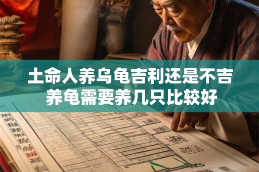 土命人养乌龟吉利还是不吉 养龟需要养几只比较好