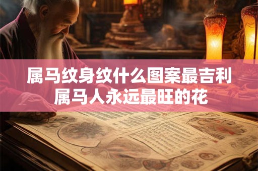属马纹身纹什么图案最吉利 属马人永远最旺的花