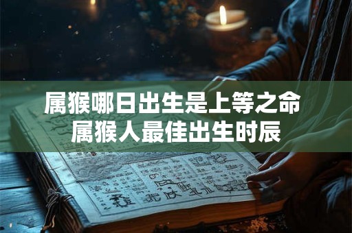属猴哪日出生是上等之命 属猴人最佳出生时辰