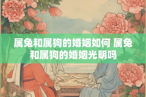 属兔和属狗的婚姻如何 属兔和属狗的婚姻光明吗