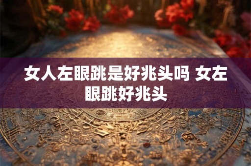 女人左眼跳是好兆头吗 女左眼跳好兆头