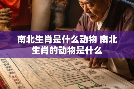 南北生肖是什么动物 南北生肖的动物是什么
