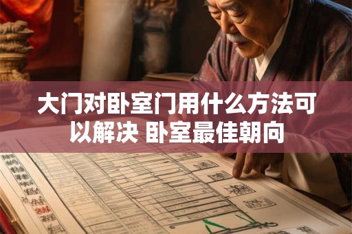 大门对卧室门用什么方法可以解决 卧室最佳朝向