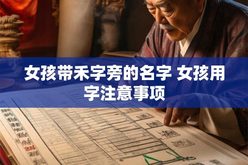 女孩带禾字旁的名字 女孩用字注意事项