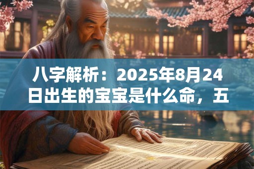 八字解析：2025年8月24日出生的宝宝是什么命，五行缺什么