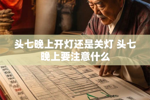 头七晚上开灯还是关灯 头七晚上要注意什么