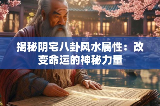 揭秘阴宅八卦风水属性：改变命运的神秘力量
