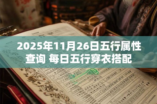 2025年11月26日五行属性查询 每日五行穿衣搭配 2025年11月26日五行属性查询 每日五行穿衣搭配