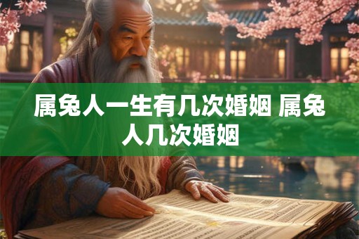 属兔人一生有几次婚姻 属兔人几次婚姻