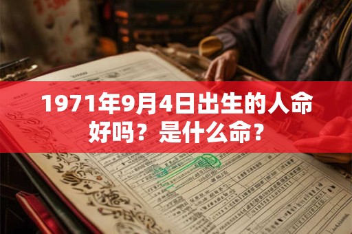 1971年9月4日出生的人命好吗？是什么命？