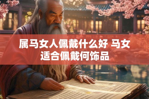 属马女人佩戴什么好 马女适合佩戴何饰品