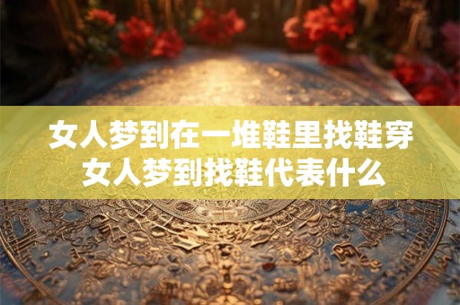 女人梦到在一堆鞋里找鞋穿 女人梦到找鞋代表什么