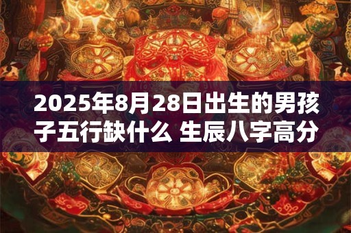 2025年8月28日出生的男孩子五行缺什么 生辰八字高分取名