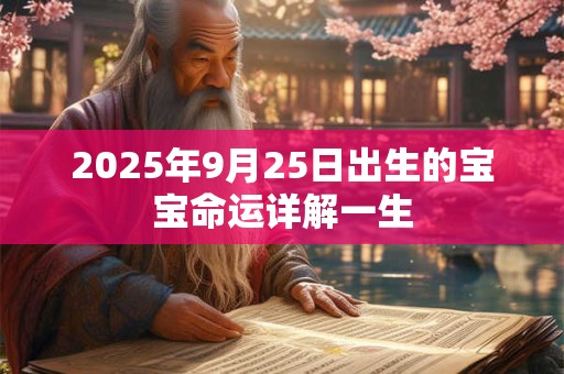 2025年9月25日出生的宝宝命运详解一生