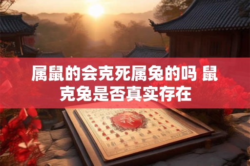 属鼠的会克死属兔的吗 鼠克兔是否真实存在