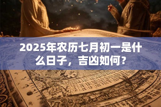 2025年农历七月初一是什么日子，吉凶如何？