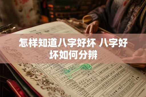 怎样知道八字好坏 八字好坏如何分辨