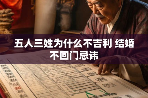 五人三姓为什么不吉利 结婚不回门忌讳