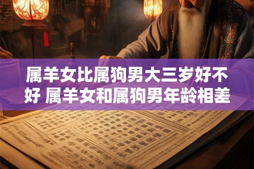 属羊女比属狗男大三岁好不好 属羊女和属狗男年龄相差三岁可行吗