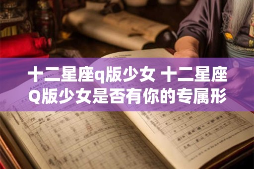十二星座q版少女 十二星座Q版少女是否有你的专属形象